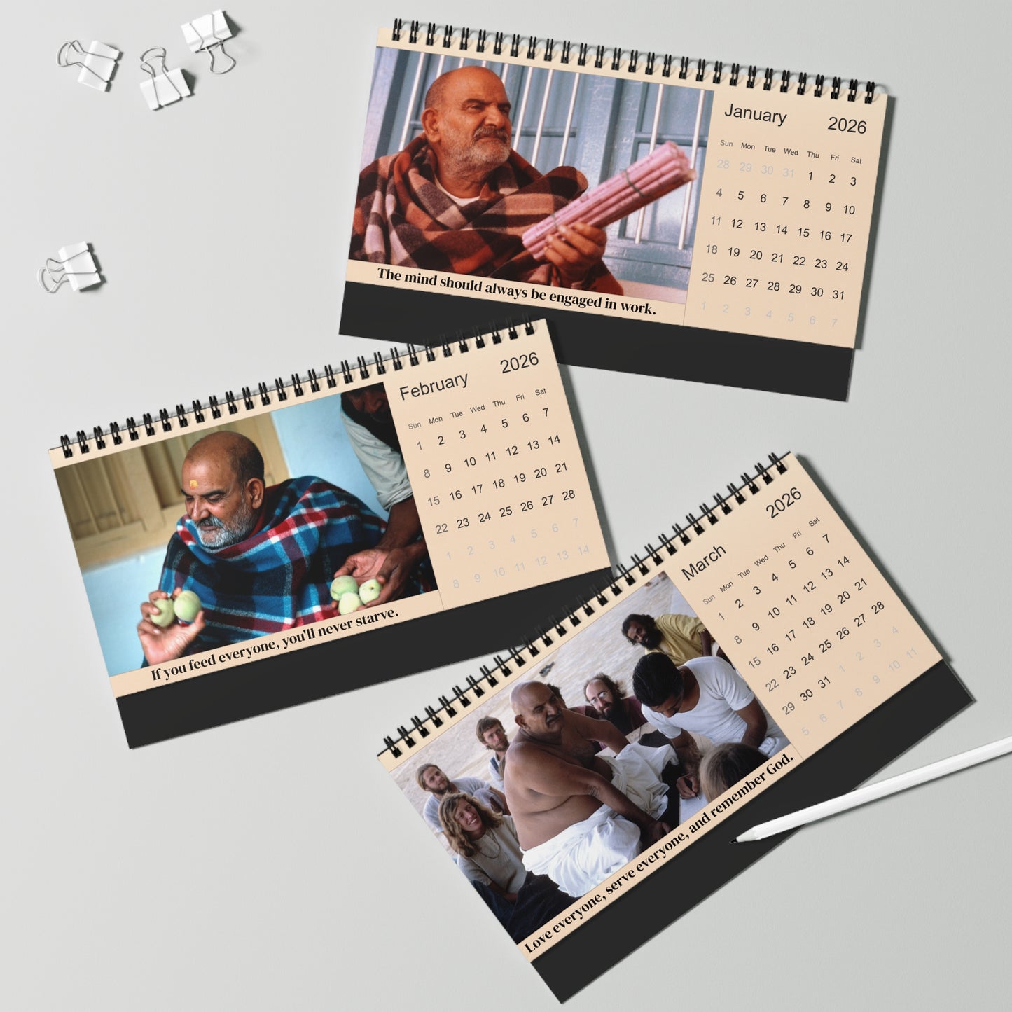 2026 Calendar (With Quotes)