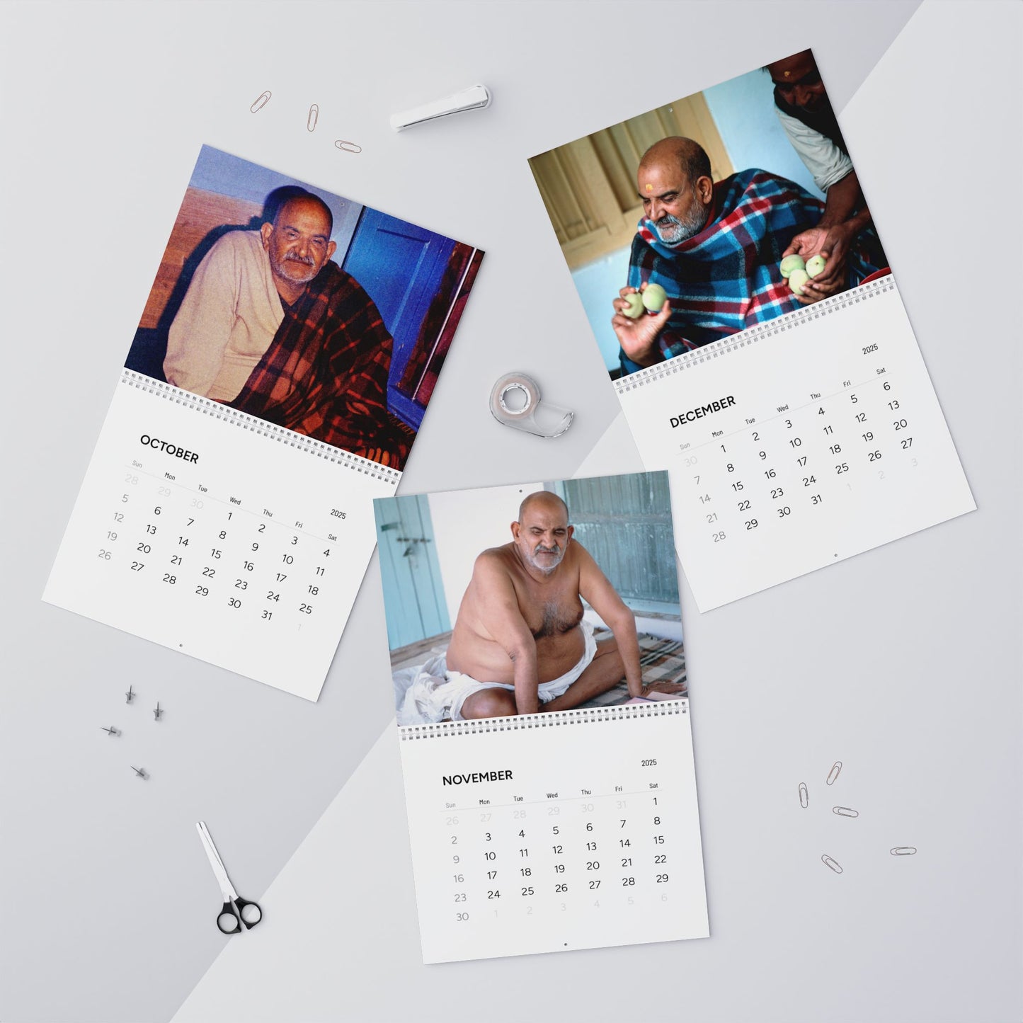 Wall 2025 Calendar (2 sizes) | No Quotes