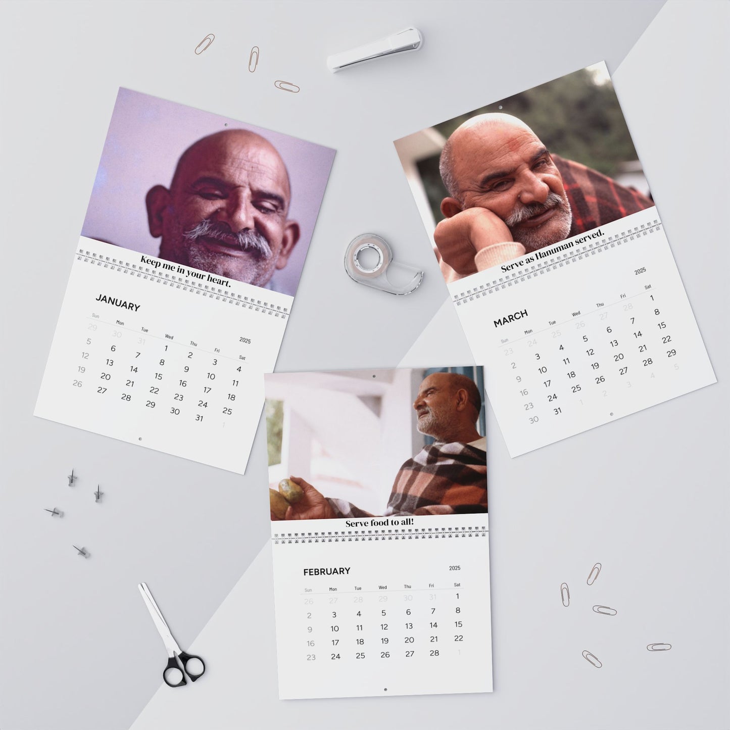 Wall 2025 Calendar (2 sizes) | With Quotes