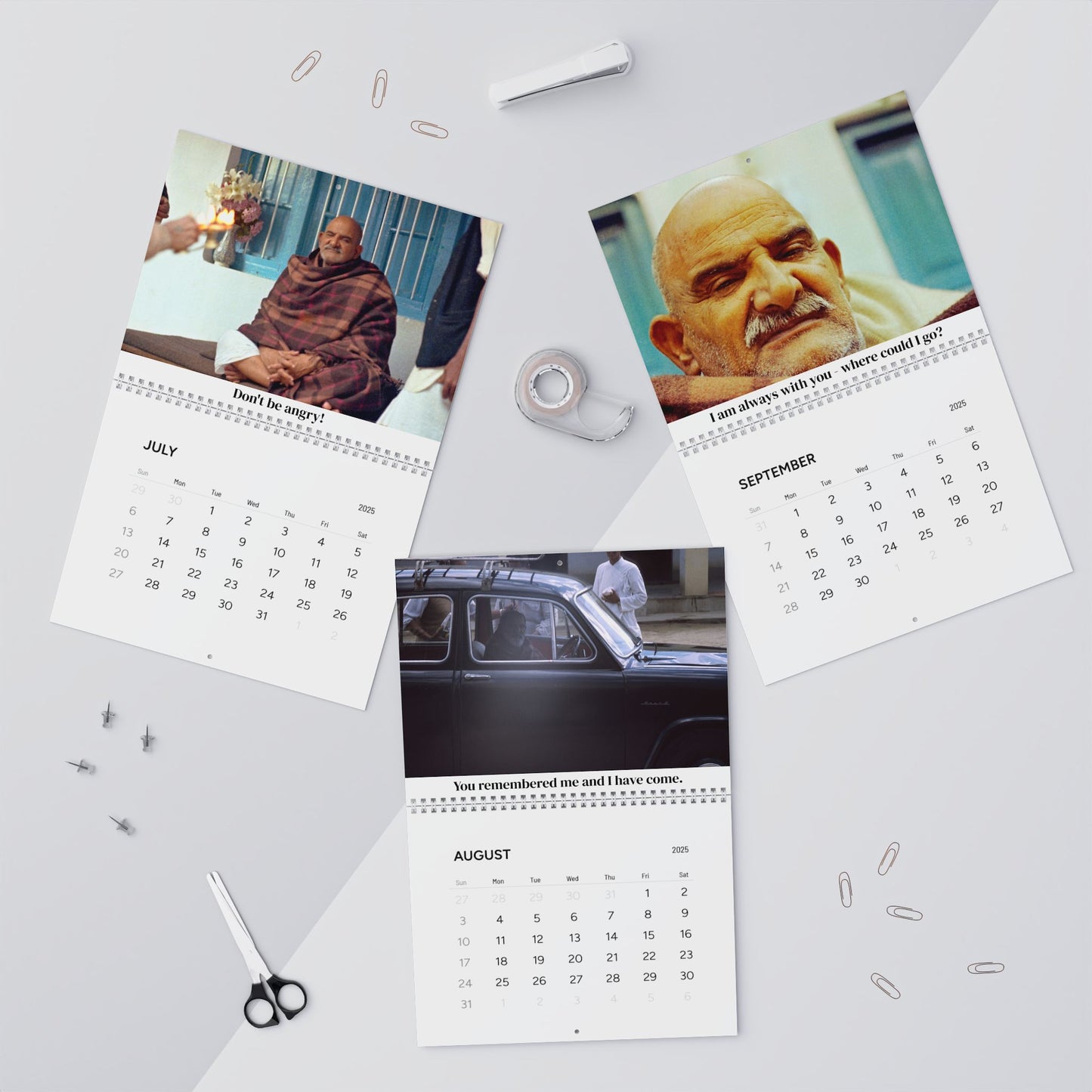 Wall 2025 Calendar (2 sizes) | With Quotes